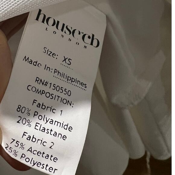 COPY - House of CB Sirena White Strapless Lace Up Mini Dress Size XS Extra Small - Picture 4 of 6